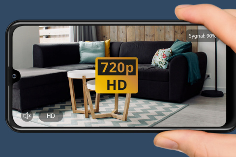 Kamera Wi-Fi Kruger&Matz Connect C10 TuyaSmart podczerwień 355° microSD