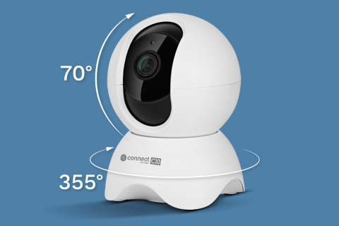 Kamera Wi-Fi Kruger&Matz Connect C10 TuyaSmart podczerwień 355° microSD