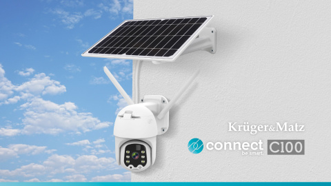 Kamera solarna zewnętrzna obrotowa FullHD LTE 4G SIM LED Tuya Kruger&Matz