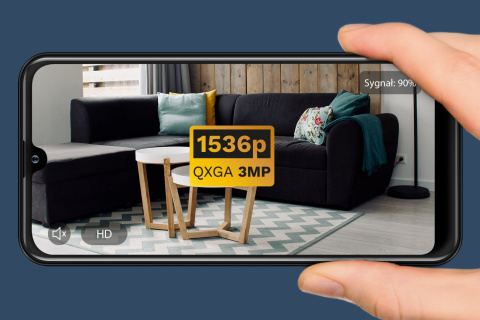 Kamera wewnętrzna WiFi IP 3MPx 360° Tuya zoom