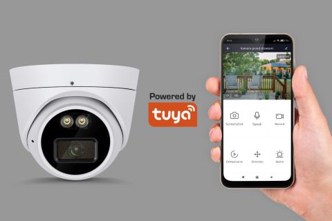 Kamera zewnętrzna WiFi IP Tuya zoom alarm IP66