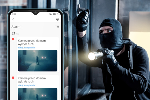 Kamera zewnętrzna WiFi IP Tuya zoom alarm IP66