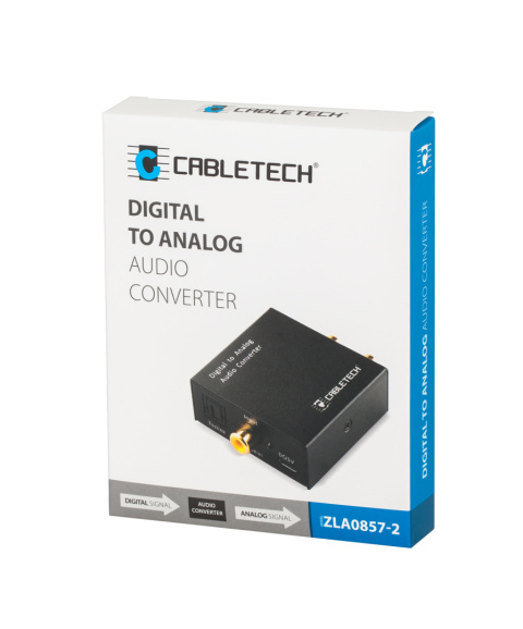 Konwerter Sygnału Audio Cabletech Toslink RCA Coaxial Jack 3,5mm Konwerter Sygnału Audio Cabletech Toslink RCA Coaxial Jack 3,5mm
