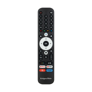 Pilot do TV Kruger&Matz Google TV z przyciskami numerycznymi