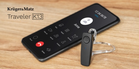 Słuchawka bezprzewodowa bluetooth do ucha Kruger&Matz Traveler K13
