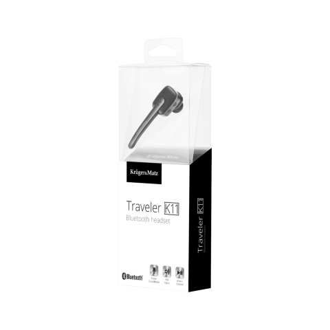 Słuchawka bluetooth zestaw słuchawkowy BT Kruger&Matz Traveler 11