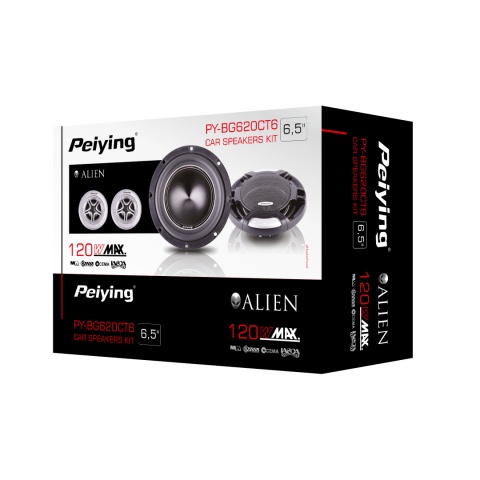 Zestaw głośników samochodowych 6,5" Peiying 90 dB 4 Ohm 120 W