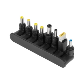 Ładowarka samochodowa do laptopa zasilacz 65W 12v 24V 8 końcówek Rebel