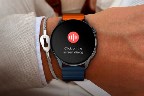 Smartwatch KIESLECT KR PRO IP68 AMOLED Always On Display iOS rozmowy tętno