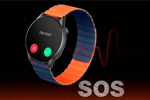 Smartwatch KIESLECT KR PRO IP68 AMOLED Always On Display iOS rozmowy tętno