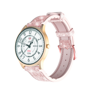 Smartwatch KIESLECT Lora Gold IP68 BT iOS rozmowy tętno