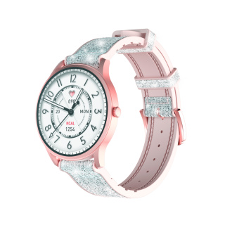 Smartwatch KIESLECT Lora Pink IP68 BT iOS rozmowy tętno