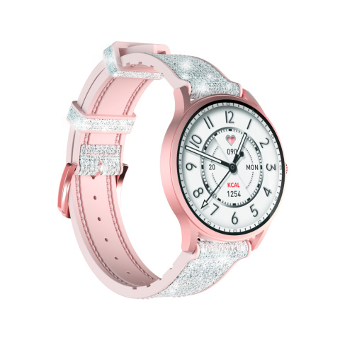 Smartwatch KIESLECT Lora Pink IP68 BT iOS rozmowy tętno Smartwatch KIESLECT Lora Pink IP68 BT iOS rozmowy tętno