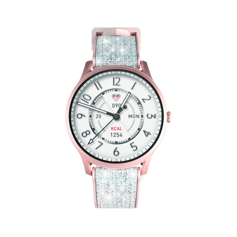 Smartwatch KIESLECT Lora Pink IP68 BT iOS rozmowy tętno Smartwatch KIESLECT Lora Pink IP68 BT iOS rozmowy tętno