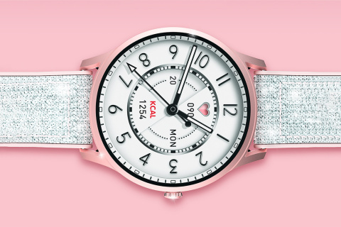 Smartwatch KIESLECT Lora Pink IP68 BT iOS rozmowy tętno Smartwatch KIESLECT Lora Pink IP68 BT iOS rozmowy tętno