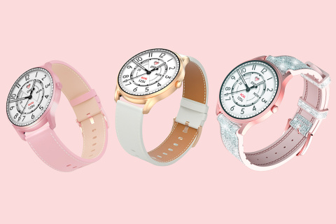 Smartwatch KIESLECT Lora Pink IP68 BT iOS rozmowy tętno Smartwatch KIESLECT Lora Pink IP68 BT iOS rozmowy tętno