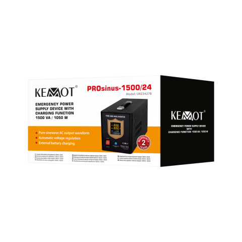 Zasilacz awaryjny UPS Kemot PROsinus 1500 24V/230V Zasilacz awaryjny UPS Kemot PROsinus 1500 24V/230V