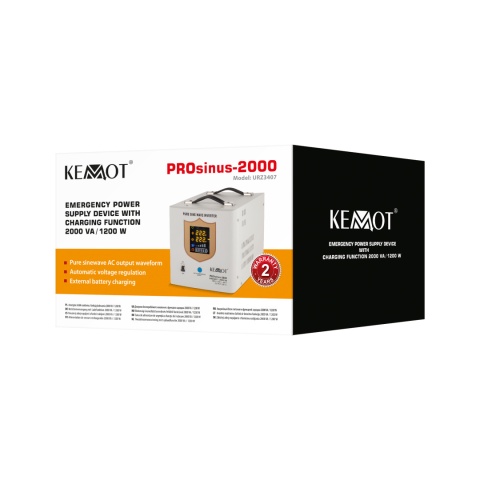 Zasilacz awaryjny UPS Kemot PROsinus 2000 12V/230V Zasilacz awaryjny UPS Kemot PROsinus 2000 12V/230V