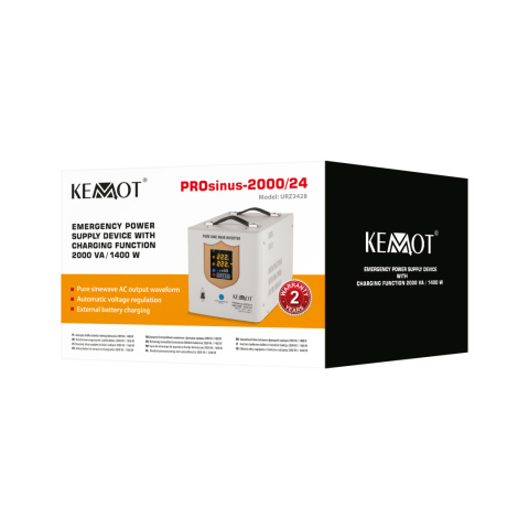 Zasilacz awaryjny UPS Kemot PROsinus 2000 24V/230V Zasilacz awaryjny UPS Kemot PROsinus 2000 24V/230V