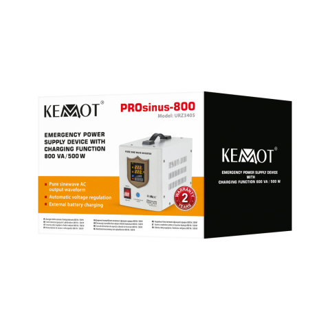 Zasilacz awaryjny UPS Kemot PROsinus 800 12V/230V Zasilacz awaryjny UPS Kemot PROsinus 800 12V/230V