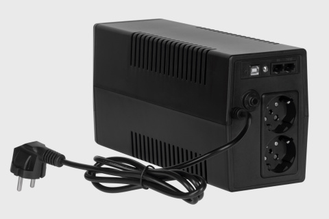 Zasilacz awaryjny komputerowy UPS REBEL 1000VA 600W 230 V 50Hz LCD USB RJ45 Zasilacz awaryjny komputerowy UPS REBEL 1000VA 600W 230 V 50Hz LCD USB RJ45