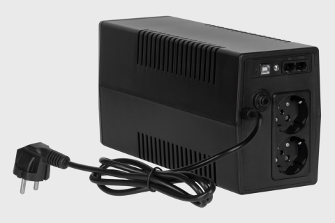 Zasilacz awaryjny komputerowy UPS REBEL Plus 650VA 360W LCD USB RJ45 Zasilacz awaryjny komputerowy UPS REBEL Plus 650VA 360W LCD USB RJ45