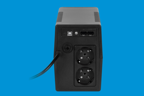 Zasilacz awaryjny komputerowy UPS REBEL Plus 650VA 360W LCD USB RJ45 Zasilacz awaryjny komputerowy UPS REBEL Plus 650VA 360W LCD USB RJ45