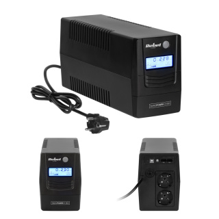 Zasilacz awaryjny komputerowy UPS REBEL Plus 850VA 480W LCD USB RJ45