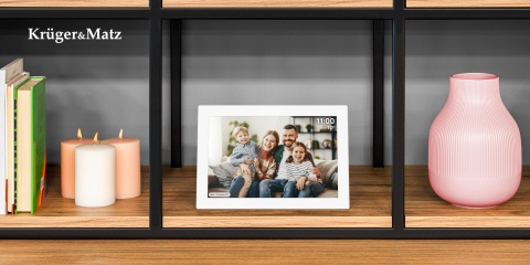 Cyfrowa ramka Kruger&Matz na zdjęcia FRAMEO Wi-Fi 10,1" wysoka jakość panel biała Cyfrowa ramka Kruger&Matz na zdjęcia FRAMEO Wi-Fi 10,1" wysoka jakość panel biała