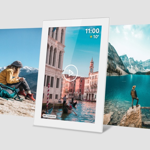 Cyfrowa ramka Kruger&Matz na zdjęcia FRAMEO Wi-Fi 10,1" wysoka jakość panel biała Cyfrowa ramka Kruger&Matz na zdjęcia FRAMEO Wi-Fi 10,1" wysoka jakość panel biała