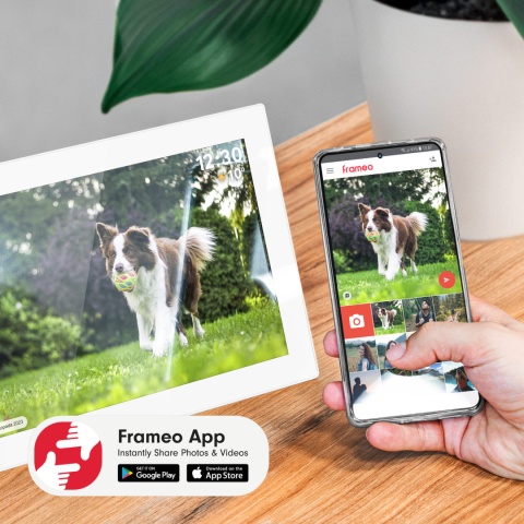 Cyfrowa ramka Kruger&Matz na zdjęcia FRAMEO Wi-Fi 10,1" wysoka jakość panel biała Cyfrowa ramka Kruger&Matz na zdjęcia FRAMEO Wi-Fi 10,1" wysoka jakość panel biała