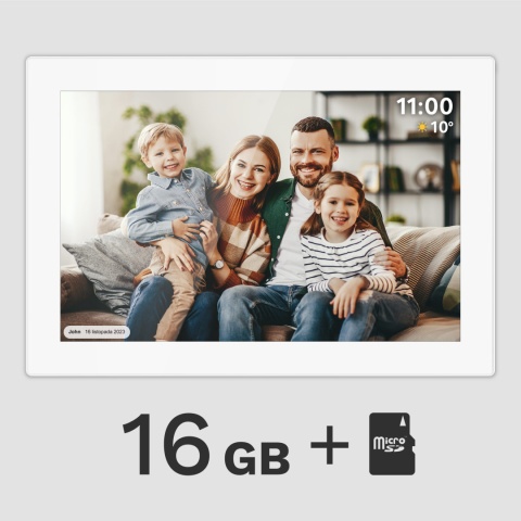 Cyfrowa ramka Kruger&Matz na zdjęcia FRAMEO Wi-Fi 10,1" wysoka jakość panel biała Cyfrowa ramka Kruger&Matz na zdjęcia FRAMEO Wi-Fi 10,1" wysoka jakość panel biała