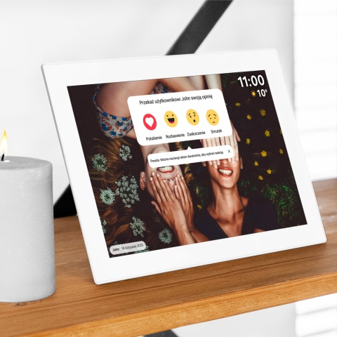 Cyfrowa ramka Kruger&Matz na zdjęcia FRAMEO Wi-Fi 10,1" wysoka jakość panel biała Cyfrowa ramka Kruger&Matz na zdjęcia FRAMEO Wi-Fi 10,1" wysoka jakość panel biała