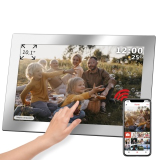 Cyfrowa ramka Kruger&Matz na zdjęcia FRAMEO Wi-Fi 10,1" wysoka jakość panel lustrzana