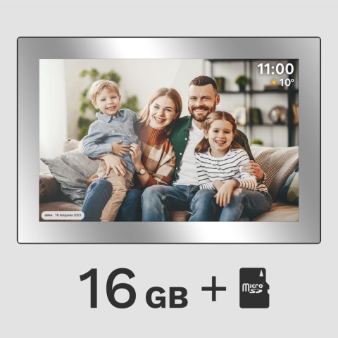 Cyfrowa ramka Kruger&Matz na zdjęcia FRAMEO Wi-Fi 10,1" wysoka jakość panel lustrzana Cyfrowa ramka Kruger&Matz na zdjęcia FRAMEO Wi-Fi 10,1" wysoka jakość panel lustrzana