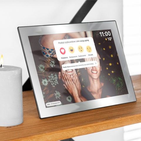 Cyfrowa ramka Kruger&Matz na zdjęcia FRAMEO Wi-Fi 10,1" wysoka jakość panel lustrzana Cyfrowa ramka Kruger&Matz na zdjęcia FRAMEO Wi-Fi 10,1" wysoka jakość panel lustrzana