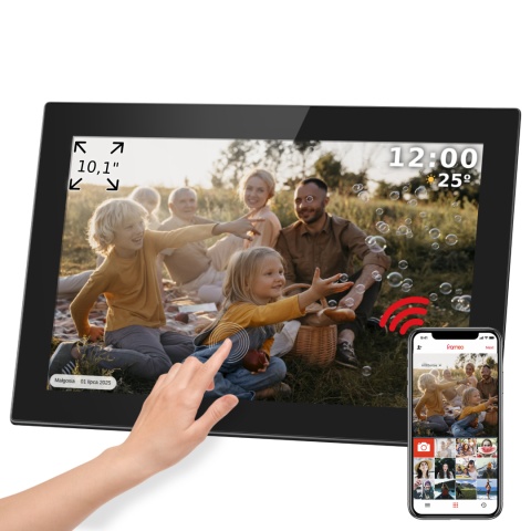 Cyfrowa ramka Kruger&Matz na zdjęcia FRAMEO Wi-Fi 10,1" wysoka jakość panel Cyfrowa ramka Kruger&Matz na zdjęcia FRAMEO Wi-Fi 10,1" wysoka jakość panel