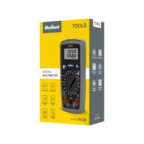 Miernik uniwersalny Rebel Tools RB-30B Miernik uniwersalny Rebel Tools RB-30B