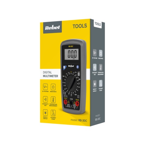 Miernik uniwersalny Rebel Tools RB-30C Miernik uniwersalny Rebel Tools RB-30C