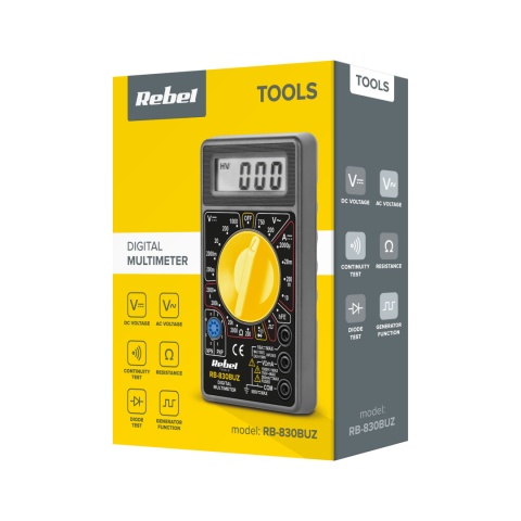 Miernik uniwersalny Rebel Tools RB-830BUZ Miernik uniwersalny Rebel Tools RB-830BUZ