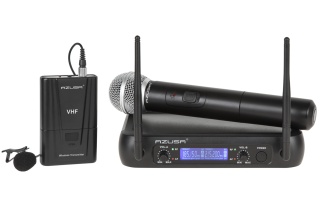 Mikrofon VHF Azusa WR-358LD z dwoma mikrofonami + klip