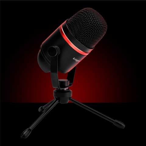 Mikrofon gamingowy vlogerowy USB Kruger&Matz Warrior GV-200 streamingowy Mikrofon gamingowy vlogerowy USB Kruger&Matz Warrior GV-200 streamingowy