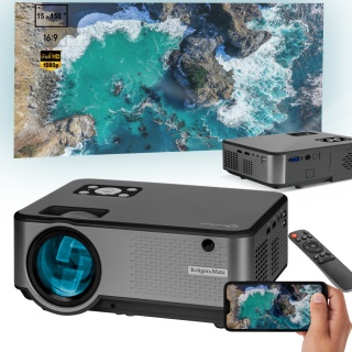 Projektor LED Full HD WiFi USB 5000Lm 150" rzutnik pilot KrugerMatz V-LED60