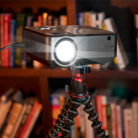 Projektor LED Full HD WiFi USB 5000Lm 150" rzutnik pilot KrugerMatz V-LED60 Projektor LED Full HD WiFi USB 5000Lm 150" rzutnik pilot KrugerMatz V-LED60