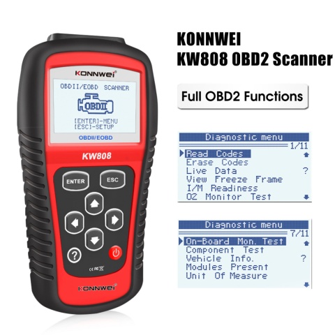 Tester diagnostyczny aku skaner OBD2 Konnwei KW808 Tester diagnostyczny aku skaner OBD2 Konnwei KW808
