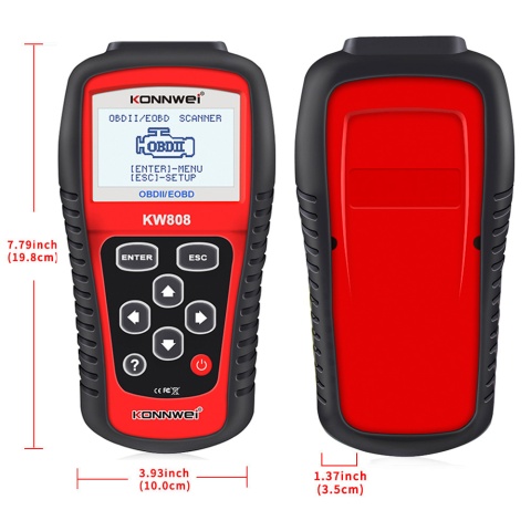 Tester diagnostyczny aku skaner OBD2 Konnwei KW808 Tester diagnostyczny aku skaner OBD2 Konnwei KW808