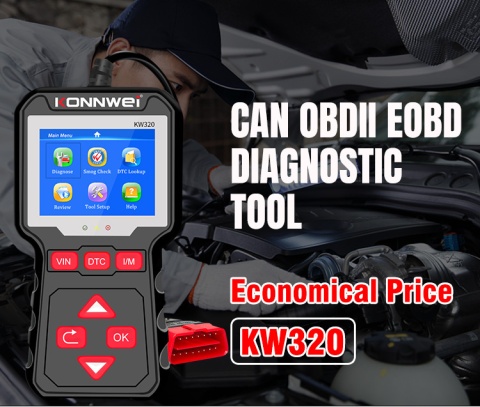 Tester diagnostyczny skaner OBD2 Konnwei KW320 Tester diagnostyczny skaner OBD2 Konnwei KW320