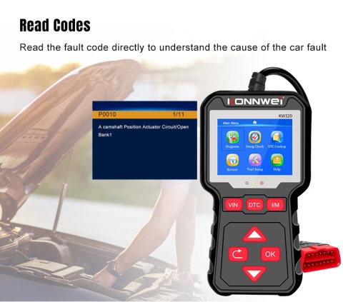 Tester diagnostyczny skaner OBD2 Konnwei KW320 Tester diagnostyczny skaner OBD2 Konnwei KW320