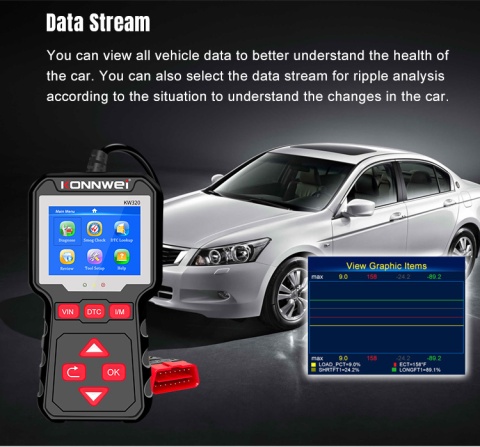 Tester diagnostyczny skaner OBD2 Konnwei KW320 Tester diagnostyczny skaner OBD2 Konnwei KW320