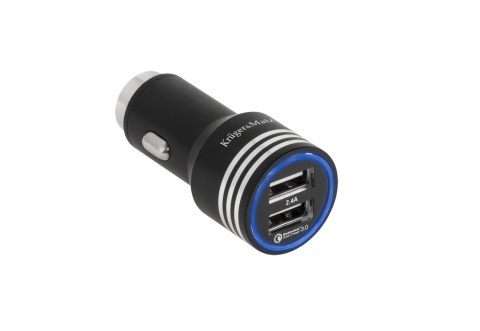 Ładowarka samochodowa 2xUSB 5 V / 2,4 A Quick Charge 3.0 Kruger&Matz Ładowarka samochodowa 2xUSB 5 V / 2,4 A Quick Charge 3.0 Kruger&Matz